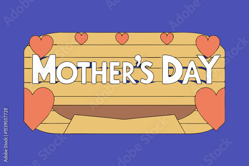 A heartwarming black and white graphic design for Mother's Day.