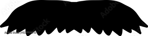 Moustache trendy styles. Mustache curly horseshoe imperial pencil english pyramid italian and vintage narrow french walrus brush male hipster modern fashion. Chevron vector.