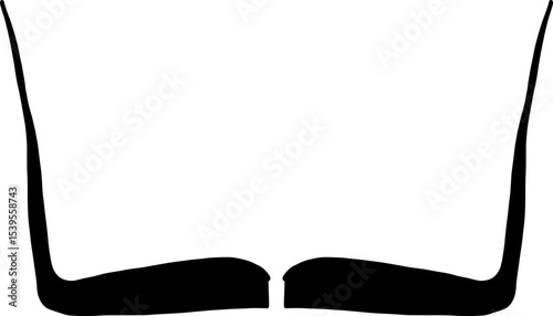 Moustache trendy styles. Mustache curly horseshoe imperial pencil english pyramid italian and vintage narrow french walrus brush male hipster modern fashion. Chevron vector.