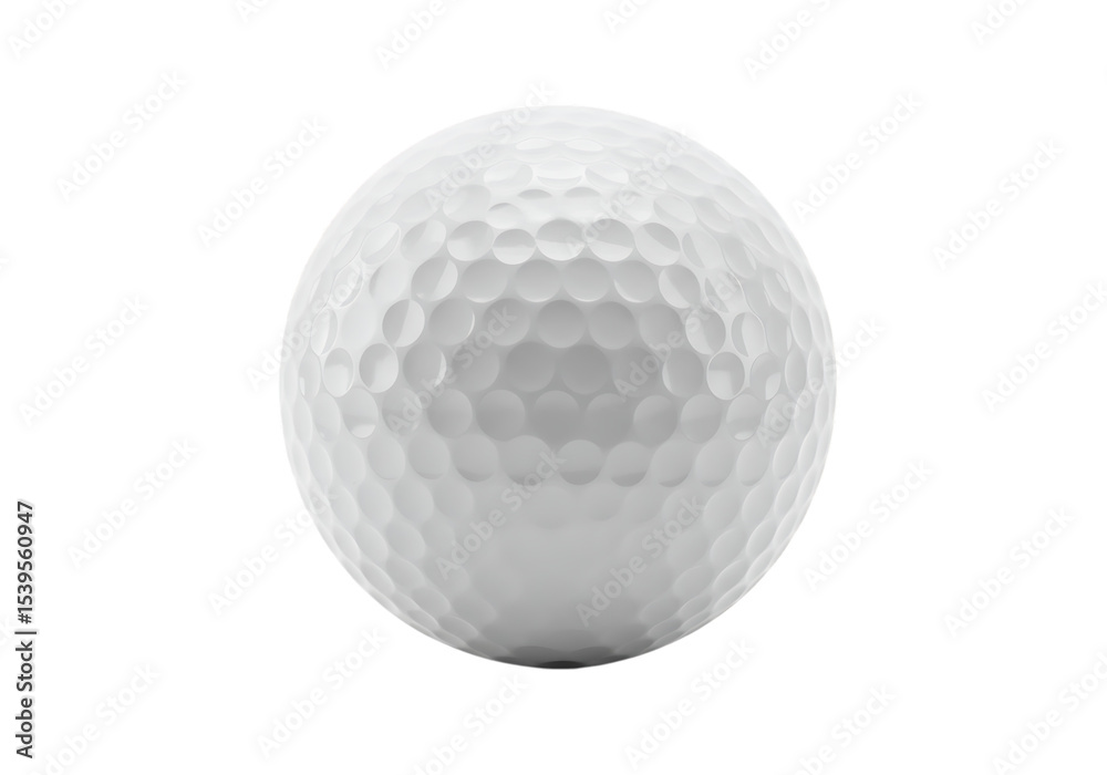 Pristine white golf ball isolated on black background ready for a game of golf Pristine white golf ball isolated on black background ready for a game of golf
