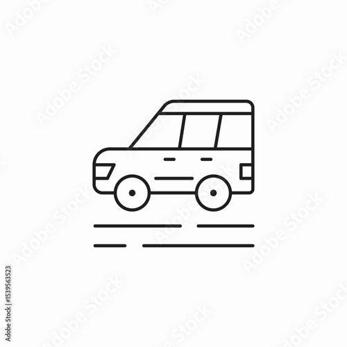 car moving transportation icon sign vector