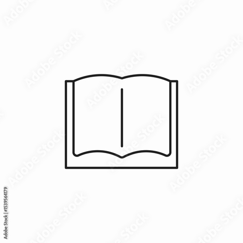 open book icon sign vector