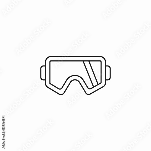 safety glasses icon sign vector