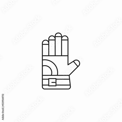 work glove icon sign vector