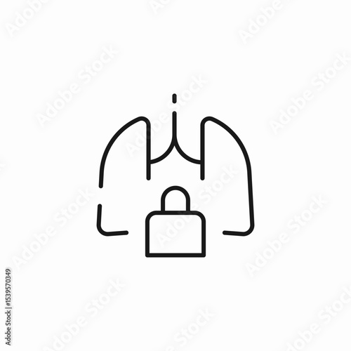 locked luggage bag icon sign vector