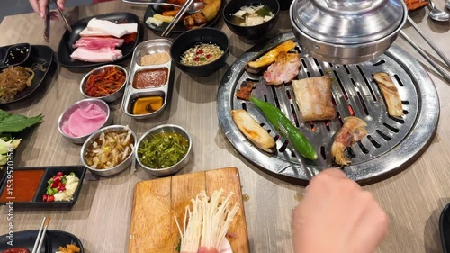 Korean BBQ Grilling Experience in Bangkok Restaurant