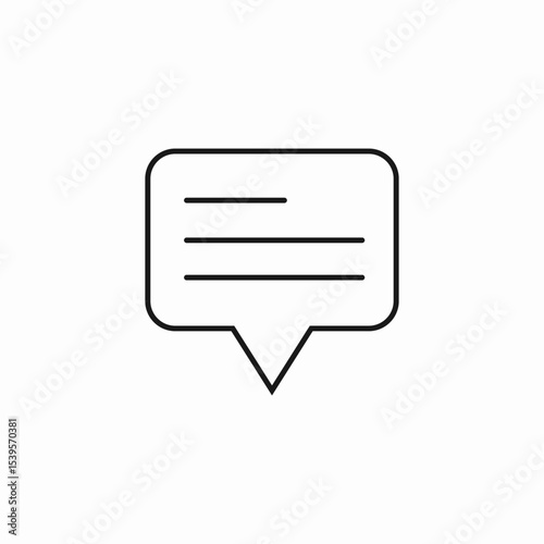 message bubble  icon sign vector