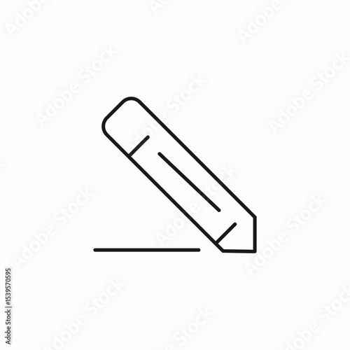 pencil draw icon sign vector