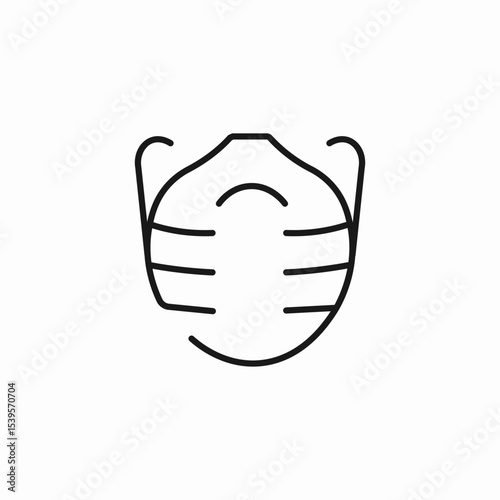 protective face mask icon sign vector