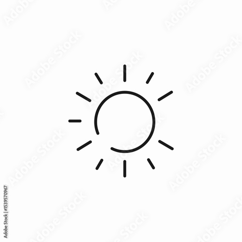 shining sun icon sign vector