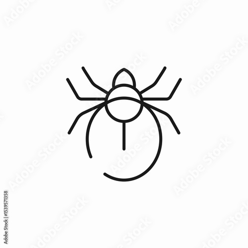 spider animal cockroach icon sign vector