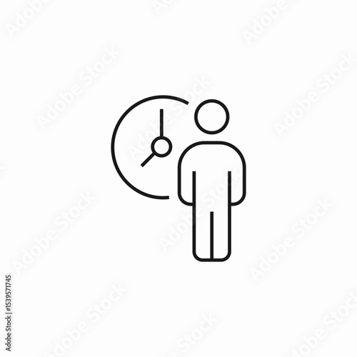 time management planning icon sign vector