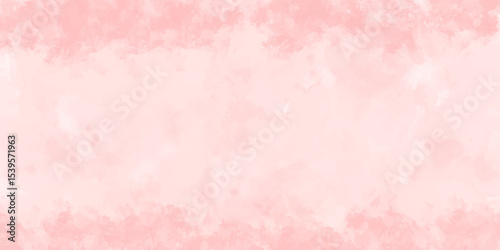 Abstract pink watercolor vector art background for cards, flyer, poster, banner and cover design. Hand drawn flower illustration for Valentines Day. Watercolour brush strokes. Rose. Flower backdrop.