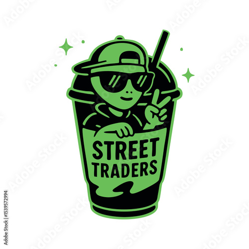 "Modern vector illustration of a soda can with a metallic finish and colorful label design. Created in a clean, flat, and vibrant style, perfect for beverage branding, soft drink advertisements, packa