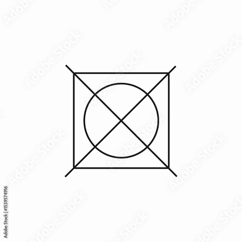 do not tumble dry  icon sign vector