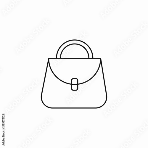 handbag fashion accessory icon sign vector