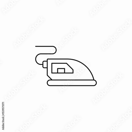 ironing iron icon sign vector