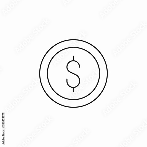 money dollar icon sign vector
