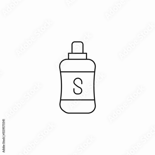 shampoo bottle icon sign vector