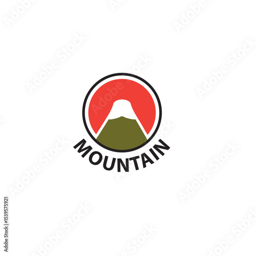 mountain logo design vector template