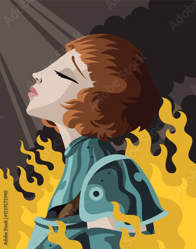 joan of arc sacrifice in the flames