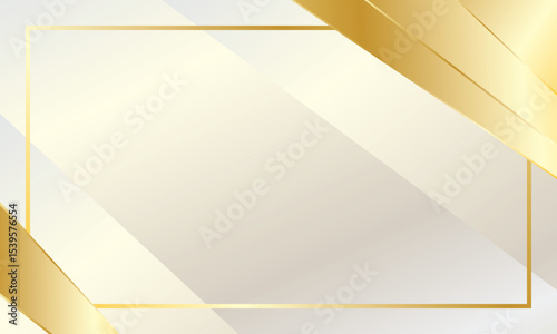 Luxury white gold certificate background
