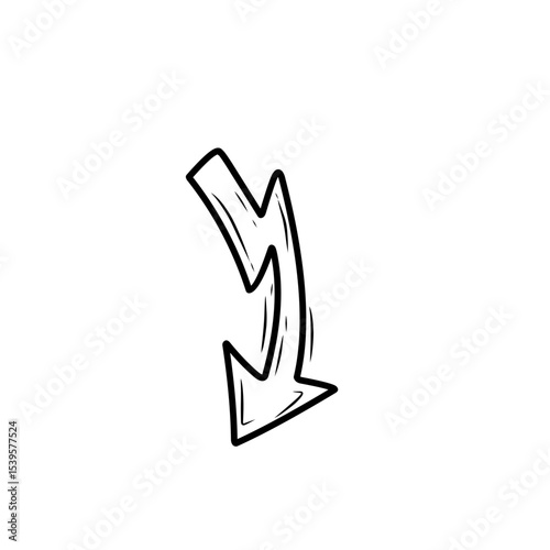handdrawn thunderbolt icon