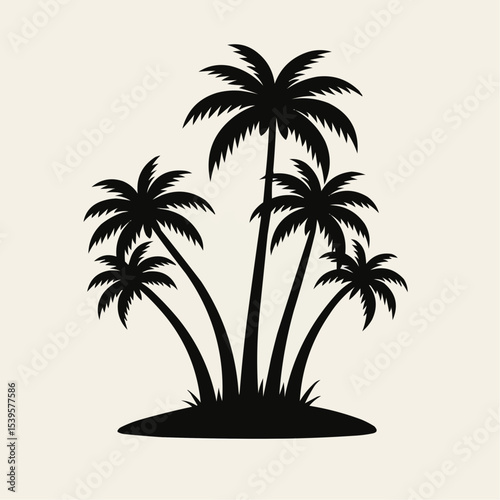 alm tree icon design template vector isolated illustration 