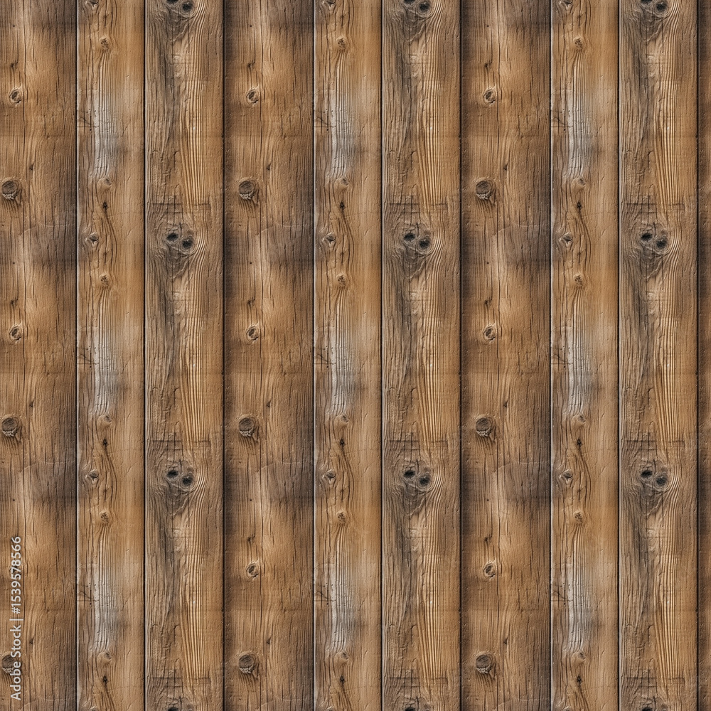 Fototapeta premium Wood grain vertical plank seamless pattern background
