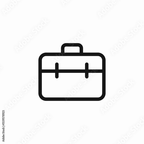 business briefcase suitcase icon sign vector