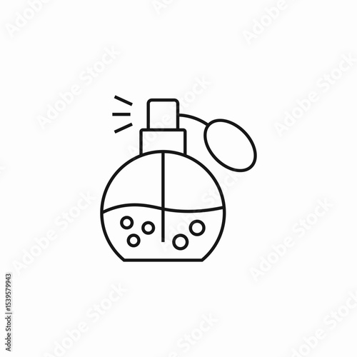 perfume spray bottle icon sign vector