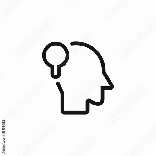 self knowledge idea icon sign vector