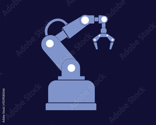 Robotic Arm illustration in Action
