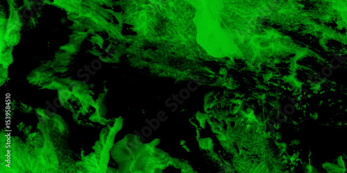 Beautiful abstract color black and green marble on black background .black deep dark green abstract watercolor background .Rough green background with copy space for design. Web banner.