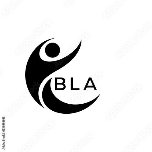 Initial BLA Letter Linked Logo for business and company identity. Modern BLA Letter Logo Vector Template with modern trendy golden logo.
