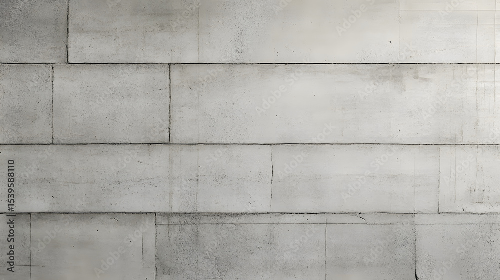 Fototapeta premium Gray concrete wall texture, seamless pattern of cement blocks for background