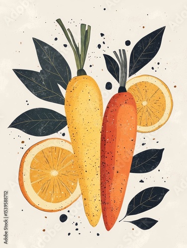  fresh carrots in composition