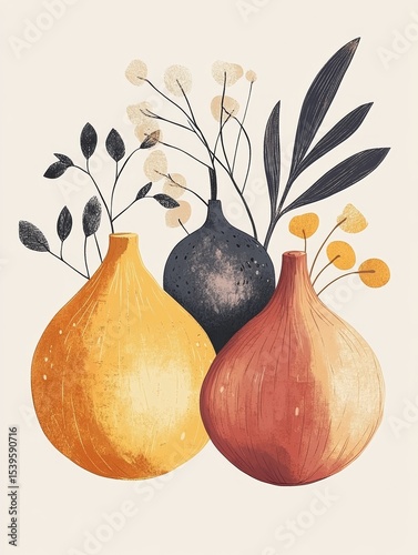  onion composition in natural tones