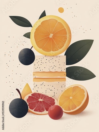 artistic scene with French pastries