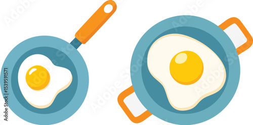 fried egg vector illustration