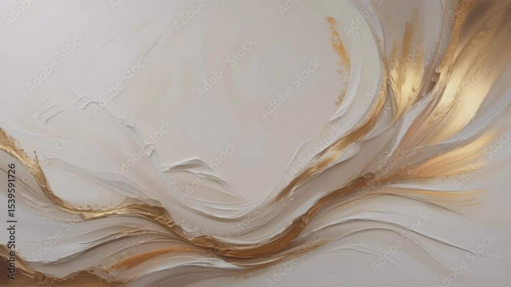 Cinematic abstract glod paint in high quality 4K footage video motion backgrounds 