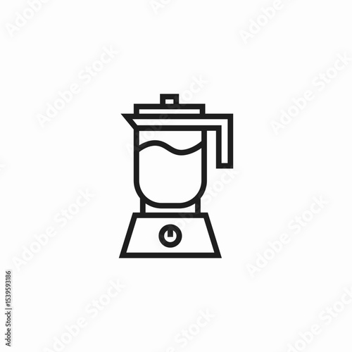 electric blender device icon sign vector