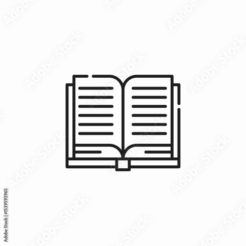 open book icon sign vector