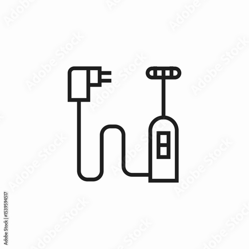 wired device charger icon sign vector