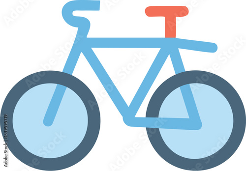bicycle icon on white background