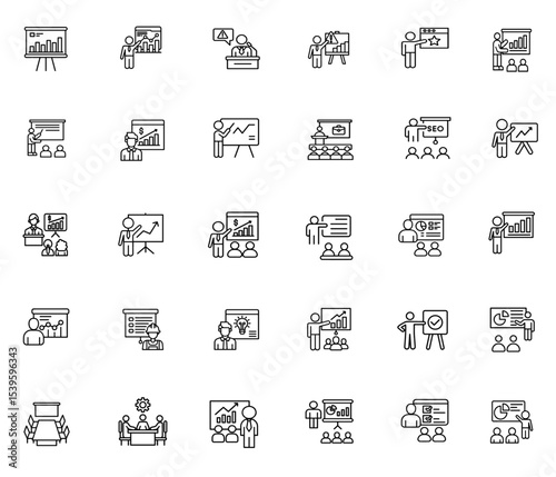 Corporate Business Presentation Vector – Modern Strategy and Data Visualization
