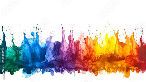Abstract colorful smoke background design for wallpaper and graphic design with rainbow effect art  transparent background png