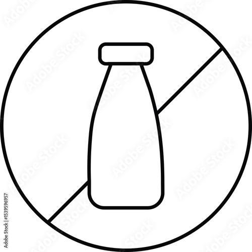 no milk vector icon