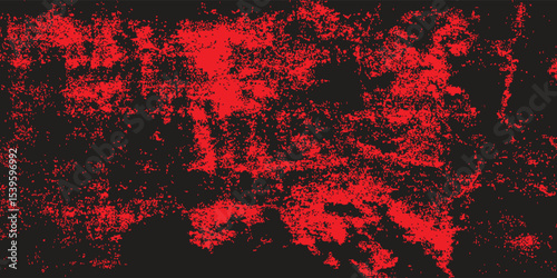 Metal texture with scratches and cracks. Image includes a effect the black and red tones. Black and red metal background.