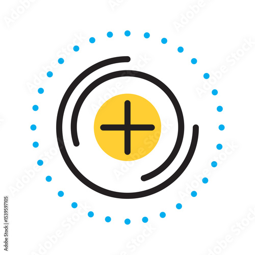 Vector multi color icon for Load more